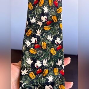 The Disney Store Mickey Mouse Tie. Made in Italy 100% Silk